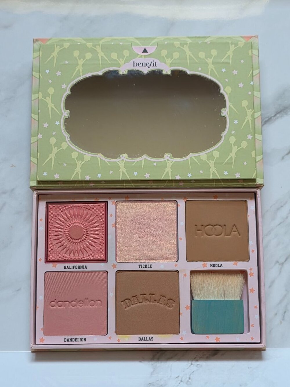 Benefit CHEEKLEADERS Palette (Hoola-Dallas-Galifornia-Dandelion-Tickle)